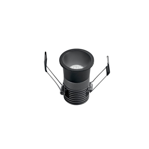 Kruhová - FAN INC-DOT-R5-NER Zápustné svítidlo LED Dot, hliník, černá, 5 W, 480 lm, CCT, 5,5 x 4 x 4 cm - FANEUROPE - foto 1