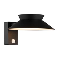 Solární - NOR 2418071003 Justina Solar venkovní nástěnné solární svítidlo černá - NORDLUX