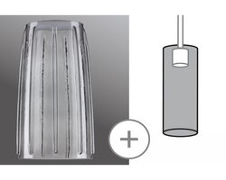 Svítidla - P 95352 URail 2Easy stínidlo Drio kouřové sklo max. 50W - PAULMANN