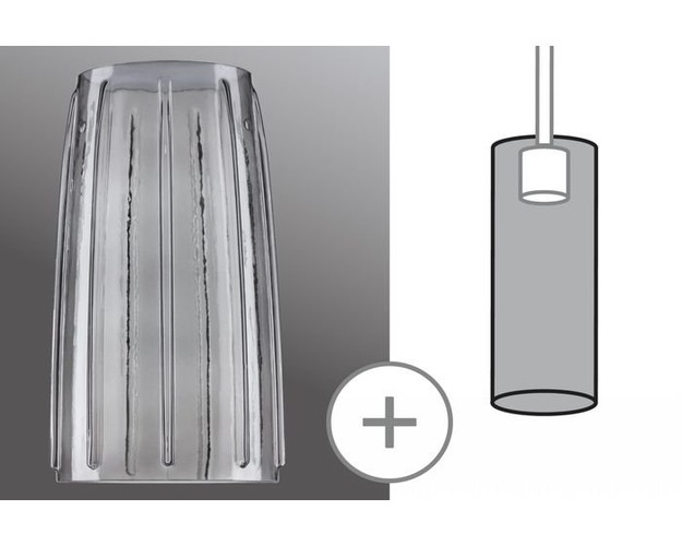 Svítidla - P 95352 URail 2Easy stínidlo Drio kouřové sklo max. 50W - PAULMANN - foto 1