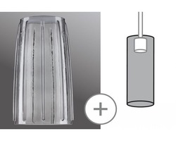 Svítidla - P 95352 URail 2Easy stínidlo Drio kouřové sklo max. 50W - PAULMANN