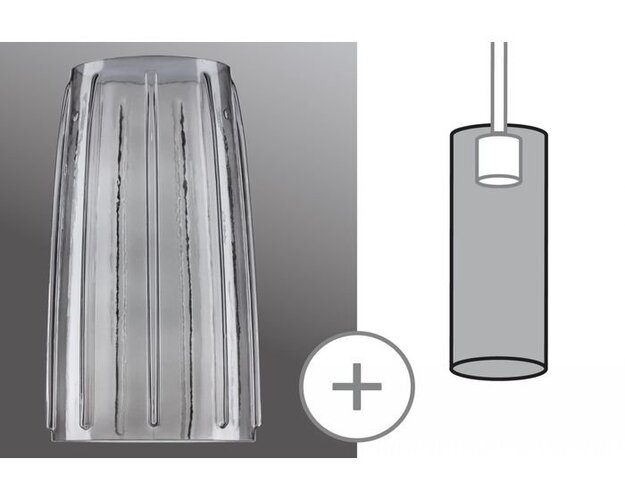 Svítidla - P 95352 URail 2Easy stínidlo Drio kouřové sklo max. 50W - PAULMANN - foto 1