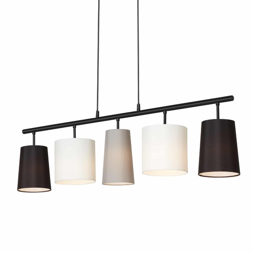 Podélná - BRILO 4009-055 Závěsné svítidlo, 96 cm, max. 40 W, černá-bílá-šedá - BRILO - foto 1