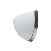 Dekorativní - OS NEL59457 NELA DL2 nástěnné skleněné svítidlo kartáčovaná nerez / bílá IP43 3000 K 13W LED - OSMONT