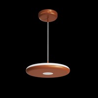 Kruhová - OS ZET60082 ZETA ST1 PF závěsné plastové svítidlo terakota / bílá IP40 3000 K 31W LED - OSMONT