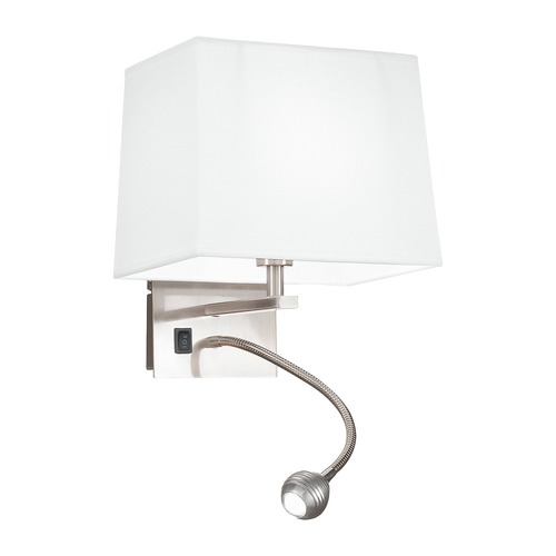 Dekorativní - FAN I-090111-5E Nástěnné svítidlo Helly, pyramidové, bílé, LED + 1 x E14, 3 W, 60 lm, 4500 K, 22 x 30 x 24 cm - FANEUROPE - foto 1