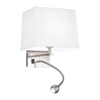 Dekorativní - FAN I-090111-5E Nástěnné svítidlo Helly, pyramidové, bílé, LED + 1 x E14, 3 W, 60 lm, 4500 K, 22 x 30 x 24 cm - FANEUROPE