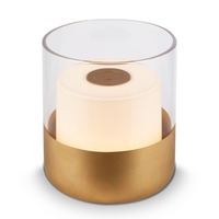 Na stůl - BRILO 7483017 LED nabíjecí stolní lampa, 10 cm, 2W, 150lm, zlatá - BRILONER