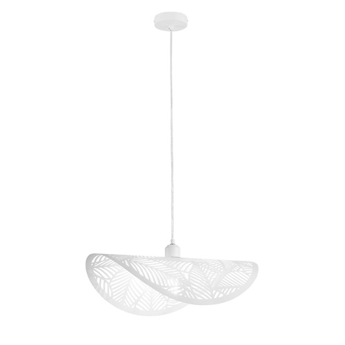 Dekorativní - FAN I-RHEI-LEAF-S50 Závěsné svítidlo Rhei‑Leaf bílé, 1xE27, 50 x 30 x 150 cm - FANEUROPE - foto 1