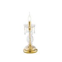 Stolní lampy dekorační - FAN I-MONALISA/L1 Stolní lampa Lume Monalisa, zlatá, 1 x E14, 15 x 41 cm - FANEUROPE
