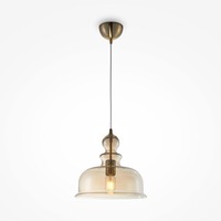 Kónická - M P001PL-01BZ Závěsné svítidlo Tone E27 60W jantarové sklo kov designové - MAYTONI