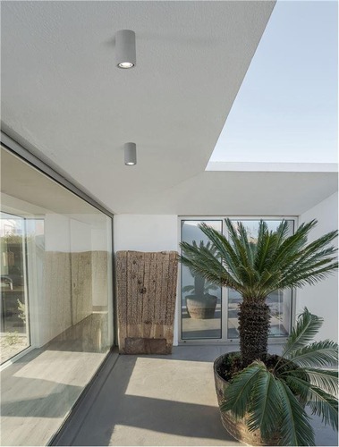 Přisazená - NV 9540210 Venkovní stropní svítidlo EMILE šedý beton skleněný difuzor LED 5W 3000K 120-230V IP65 - NOVA LUCE - foto 1