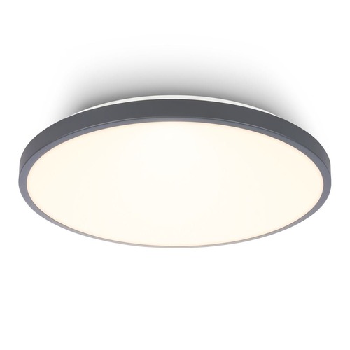 Kruhová - BRILO 3903015 Competo stropní svítidlo pr.33 cm - 22W, 2400lm, LED, teplá bílá, antracit - BRILO - foto 1