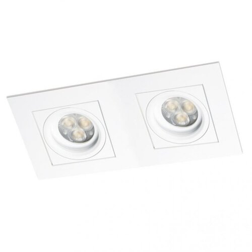 Hranatá - BPM 3001.01.RF.WH-WH.40.HI.8 Zápustné svítidlo CARE LED 2x 10W 3000K 40° 1468lm bílé - BPM (starý kód 4201LED2.D40.3K) - foto 1
