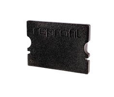 Krytky pro Al profily - IMPR 978072 Koncovka P-AU-02-15 černá 21 mm 2 ks - LIGHT IMPRESSIONS