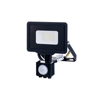 LED reflektory - LED SMD Floodlight Black City Line s kabelem PIR senzoru 70 cm