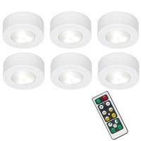 Přisazená - BRILO 2632-066 LED skříňkové svítidlo pr. 5,8 cm 6x60lm bílé - BRILO
