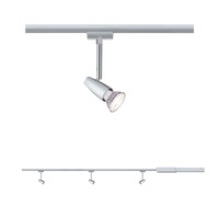 Sady - P 5062 URail set Smart Home Zigbee 3.0 lištový spot Barelli GU10 max. 3x10W stmívatelné 230V matný chrom/chrom Smart Home Zigbee - PAULMANN