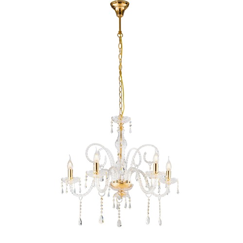 Dekorativní - FAN I-MONALISA/5 Závěsné svítidlo Monalisa, zlaté, 5 x E14, 70 x 145 cm - FANEUROPE - foto 1