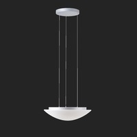 Kruhová - OS AUR71386 AURA LE5 závěsné skleněné svítidlo stříbrná / bílá IP40 3000/4000 K 33W LED DALI (původní kód OS 71386) - OSMONT