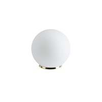 Stolní lampy dekorační - OS BIA50537 BIANCA 2 stolní skleněná lampa mosaz leštěná / bílá IP40 40W E27 (původní kód OS 50537) - OSMONT