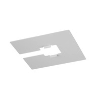 Lišty a příslušenství - LA 1008150 1~ SYSTEM kryt, D: 10 Š: 10 cm, šedý - BIG WHITE (SLV)