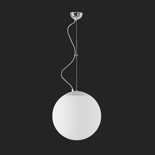 Nouzové osvětlení - OS ADR68336 ADRIA L3 závěsné skleněné svítidlo nerez leštěná / bílá IP40 3000 K 27W LED nouzové kombinované 1 h (původní kód OS 68336) - OSMONT - foto 1