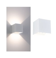 Nepřímé osvětlení - P 71283 LED nabíjecí nástěnné svítidlo Nyara IP44 3000K 100x100mm 2x1W bílá - PAULMANN
