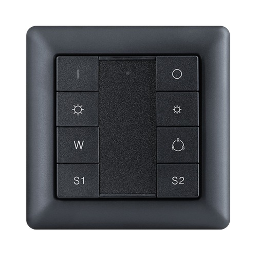 Stmívače - SLC S57019B SmartOne Zigbee RGB/RGBW nástěnný panel IP20 černý - TLG - foto 1