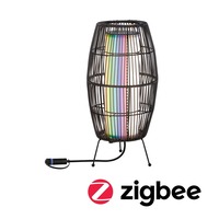 Dekorační - P 94754 Plug &amp; Shine LED světelný objekt Smart Home Zigbee Basket IP44 RGBW 3,2W černá - PAULMANN