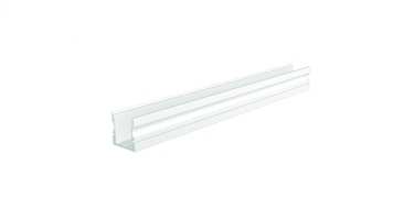 Al profily k přisazení - IMPR 970105 AU-02-08 vysoký U-profil pro 8 - 9,3 mm LED pásek matná bílá 2 - LIGHT IMPRESSIONS
