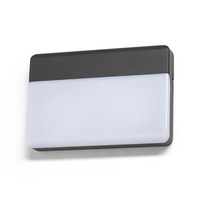 Nástěnná - RED R13756 Svítidlo GAVIN nástěnná antracitová mléčný akryl 230V LED 13W IP65 3000K - RED - DESIGN RENDL