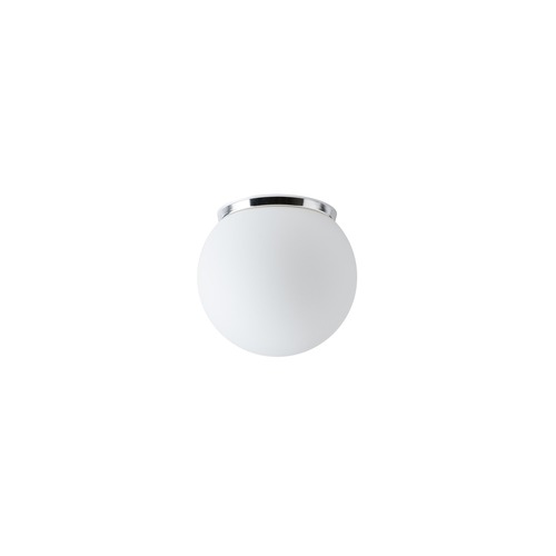 Kruhová - OS STY61223 STYX 1 stropní/nástěnné skleněné svítidlo chrom / bílá IP65 3000 K 8W LED - OSMONT - foto 1