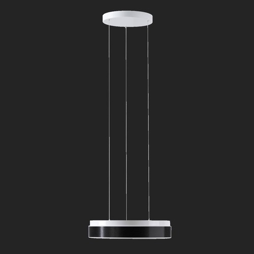 Kruhová - OS DEL69909 DELIA LEC2 závěsné plastové svítidlo bílá / bílo - černá IP40 4000 K 27W LED DALI (původní kód OS 69909) - OSMONT - foto 1