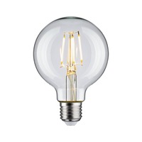 E27 - P 28954 Filament 230V LED Globe G80 E27 4,8W 2700K čirá - PAULMANN
