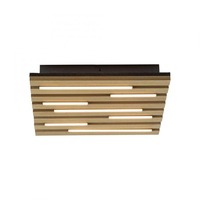 Hranatá - LD 15590-79 LED stropní svítidlo AKUSTIK, dřevo, přírodní, hranaté, 3000K - JUST LIGHT