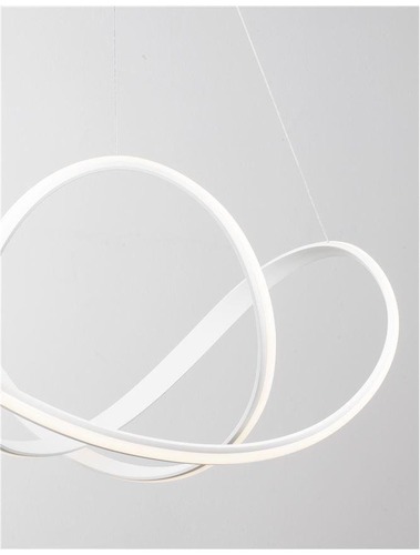 Dekorativní - NV 9348052 Závěsné svítidlo APUS bílý hliník a akryl LED 50W 230V 3000K IP20 stmívatelné - NOVA LUCE - foto 1