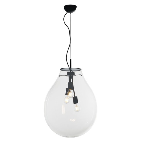 Dekorativní - FAN I-AZUMA-S48 Závěsné svítidlo Azuma, průhledné, 3xE27, 48x196,2 cm - FANEUROPE - foto 1