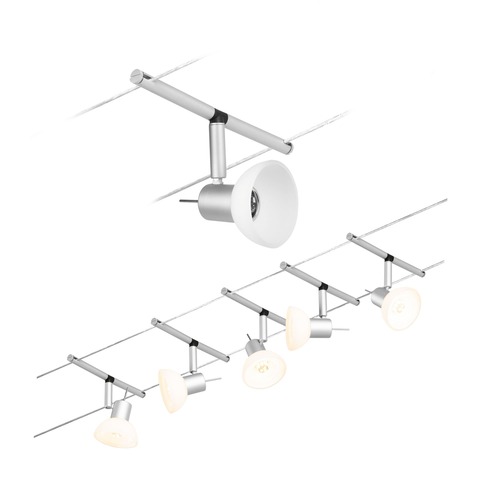 Sady - P 94448 Lankový systém Sheela matný chrom 5 spotů bez zdroje světla max. 10W GU5,3 DC 60VA - PAULMANN - foto 1