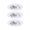 Kruhová - P 92109 Vestavné svítidlo 3ks-sada výklopné kruhové 90mm 30° GU10 max. 3x10W 230V bílá - PAULMANN