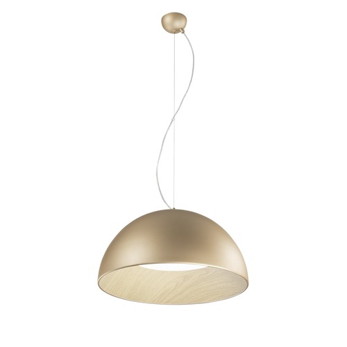 Polokoule - FAN LED-COCO-S50-ORO Závěsné LED svítidlo COCO zlatá, 40 W, 5250 lm, CCT, 50 x 187 cm - FANEUROPE - foto 1