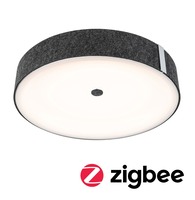 Kruhová - P 79994 LED stropní svítidlo Smart Home Zigbee 3.0 Malika měnitelná bílá 230V 26W stmívatelné antracit - PAULMANN