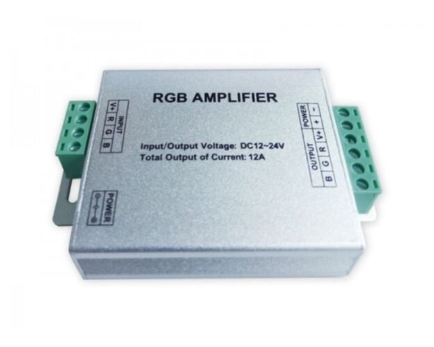 Zesilovače pro LED pásky - KHL KACRGB1 Zesilovač RGB 144W(12V) 288W(24V) 105x64mm - KOHL-Lighting - foto 1