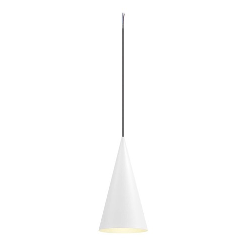 Kónická - LA 1008501 MAGICO 20 závěsné svítidlo, E27, délka závěsu 180cm, 1x max. 10W, matná bílá - BIG WHITE (SLV) - foto 1
