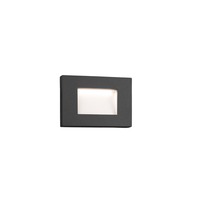 Zapuštěná - FARO 70162 SPARK zapuštěné svítidlo do zdi, tmavě šedá - FARO