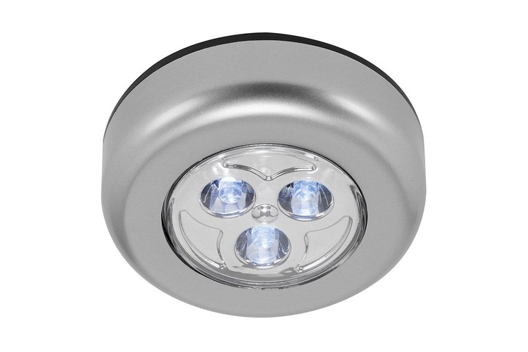 Přisazená - BRI 2251034 LED Push-Light pr. 6,8 cm 9x0,3W 15lm titan (starý kód: BRI 2251-034) - BRILONER - foto 1