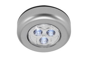 Přisazená - BRI 2251-034 LED Push-Light pr. 6,8 cm 9x0,3W 15lm titan - BRILONER