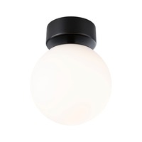 Kruhová - P 71072 Selection Bathroom LED stropní svítidlo Gove IP44 3000K 230V 9W černá mat/satén - PAULMANN