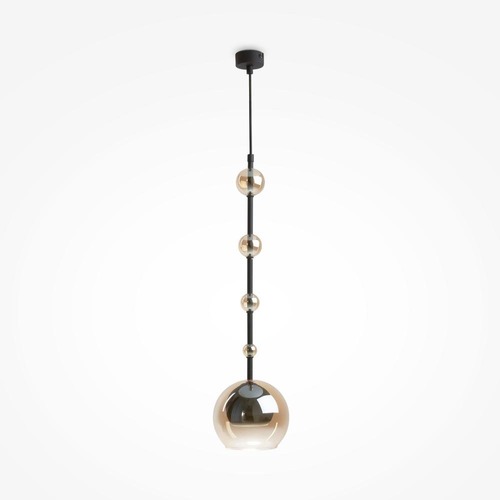 Koule - M MOD227PL-01B1 Závěsné svítidlo Ros GU10 20W černý kov designové - MAYTONI - foto 1