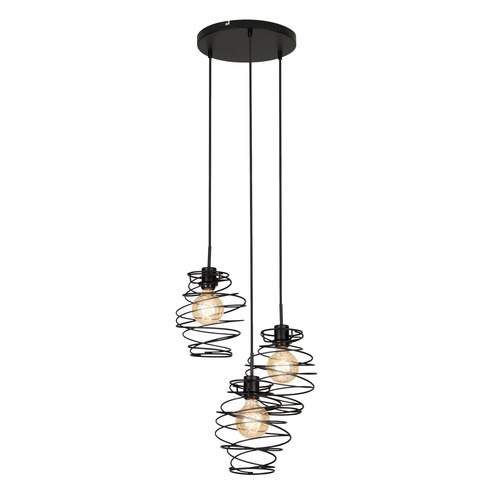 Vícečetná - BRI 4870-035 Závěsné svítidlo, pr. 30 cm, max. 60 W, černá - BRILONER - foto 1